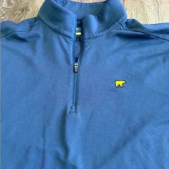Jack Nicklaus 1/4 Zip Shirt.  Men’s size medium.  Navy Blue. - Picture 2 of 5
